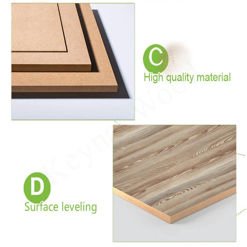 High Quality Woodgrain MDF Mlelamine Laminated for Furniture